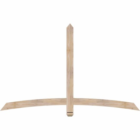 Ekena Millwork Bellingham Smooth Timber Gable Bracket, Douglas Fir, 72"W x 45"H x 1 1/2"D x 3 1/2"F, 15/12 Pitch GBW072X45X0204BEL00SDF